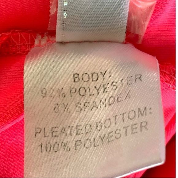 FILA BRIGHT CORAL BACK RUFFLED TENNIS PICKLEBALL GOLF SKIRT. WOMEN’S SIZE LARGE - Picture 4 of 5